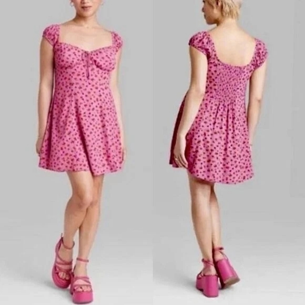 Floral Smocked Dress Size Medium - Milkmaid Cottagecore